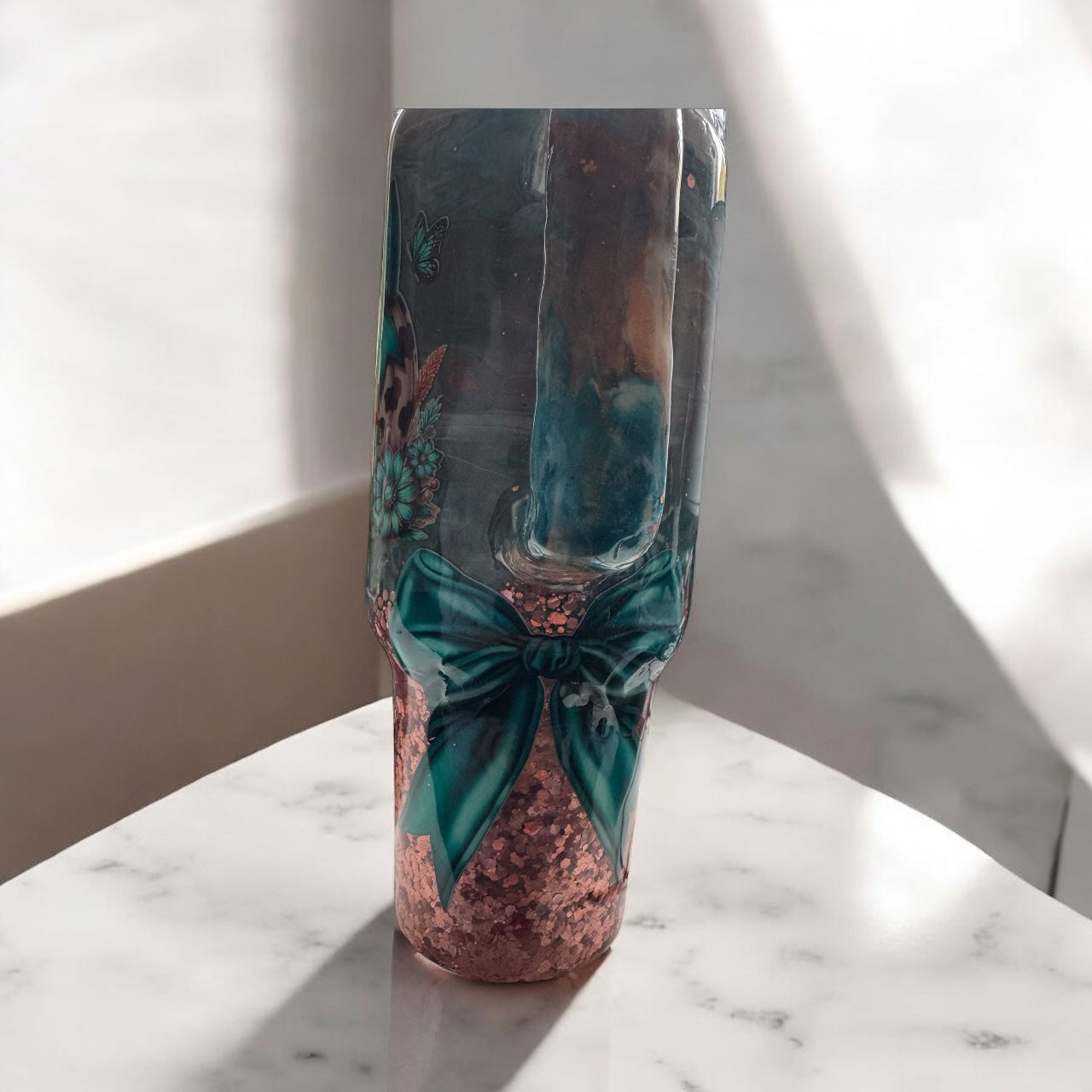 40oz ‘Junk in the Trunk’ Pumpkin and Bow Tumbler