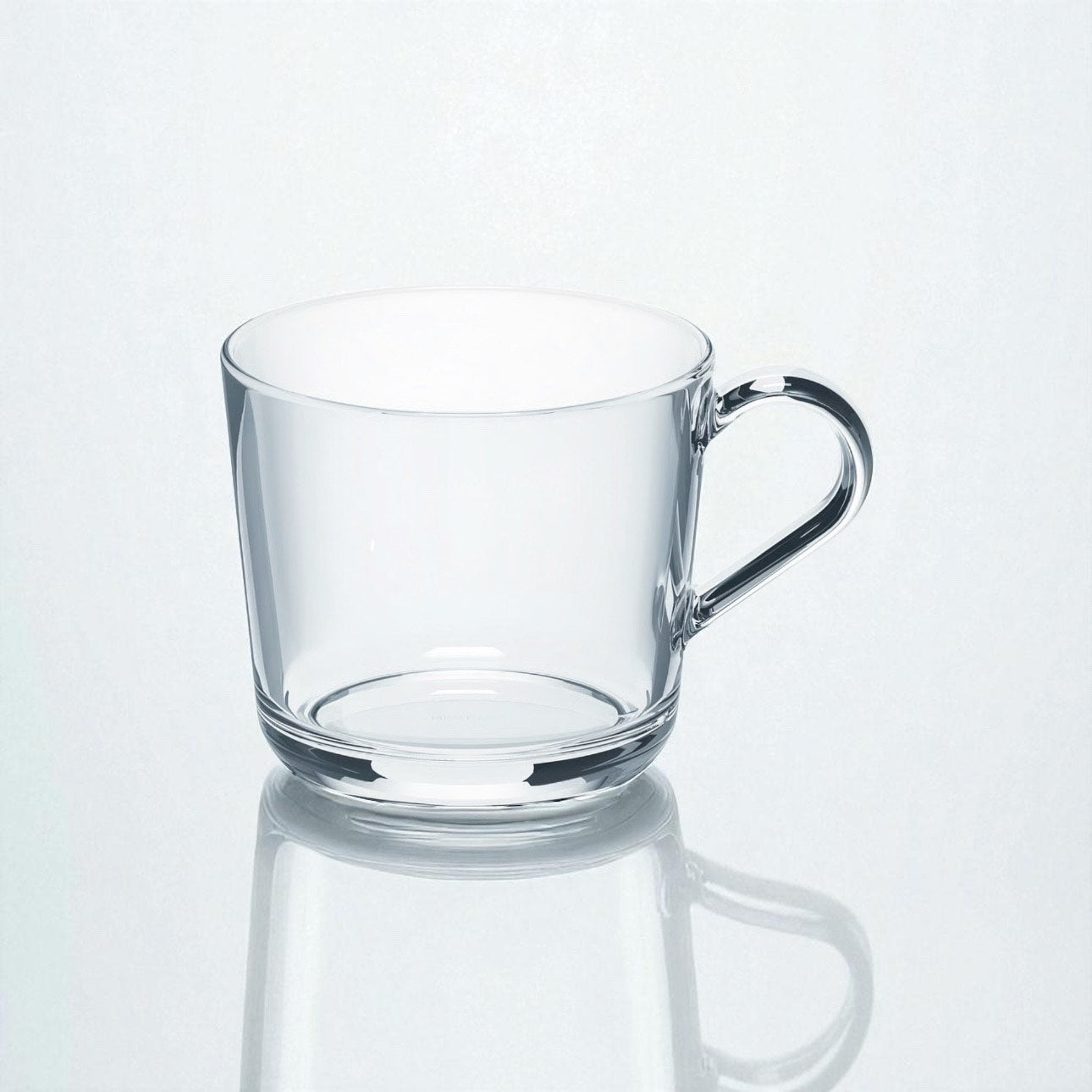 Square Glass Mug - Hand-Decorated with Resin Art